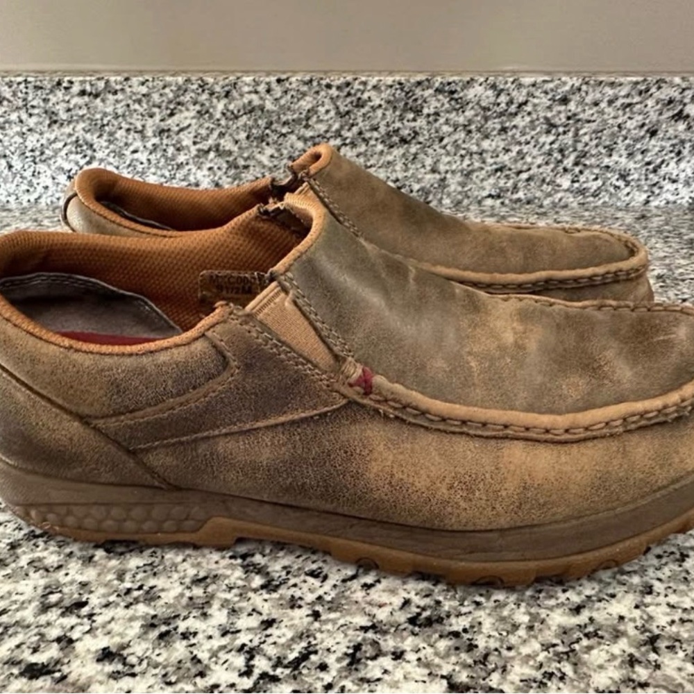 Twisted X Men's Tan Slip-On Loafers